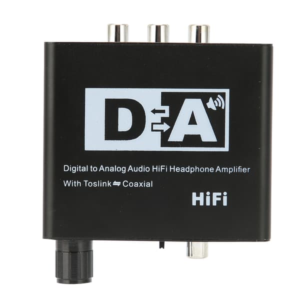 Digital til analog omformer HD AC digital til analog L/R RCA-omformer med volumkontroll for HDTV