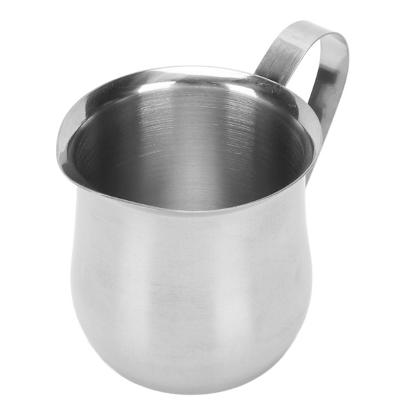 Mælkeskummerkande i rustfrit stål Ergonomisk mælkeskummerkande til kaffe 5oz