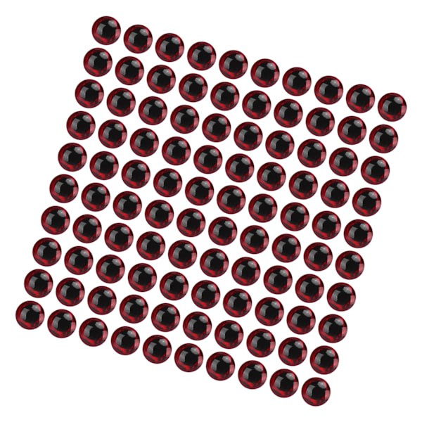 100 stk kunstige fiskeøyne ovale 3D falske fiskeøye klistremerker for DIY agn fiskeutstyr 7MM