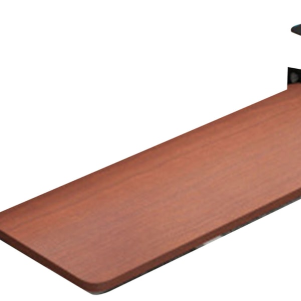 Tastatur skydebakke Punch Free Keyboard Stand Skuffe Justerbar Højde Computer Skrivebord Extender Teak farve