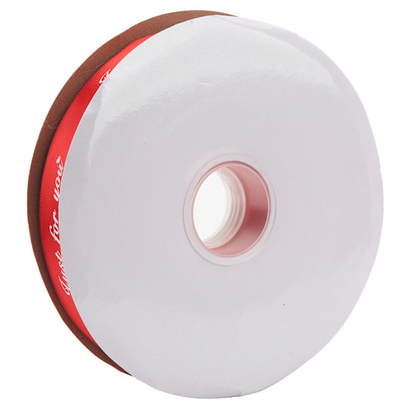 100 yards rött satinband 2,6 cm bredd dubbelt satinband glansigt polyester rött band tunt för festdekoration