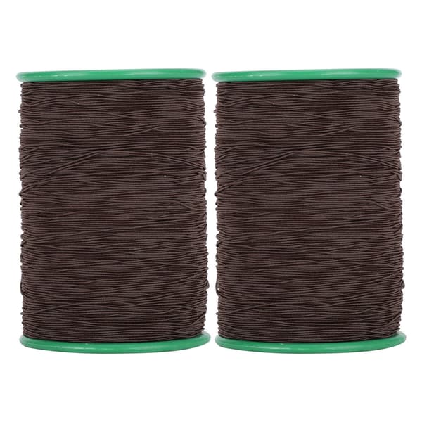 2 ruller elastisk snor perletråd armbånd halskæde perlefremstilling sort 1 mm 350 meter/rulle