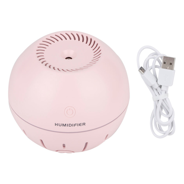 Mini kuleformet LED nattlys USB-lading luftfukter elektrisk tåkemaker luftfukter rosa