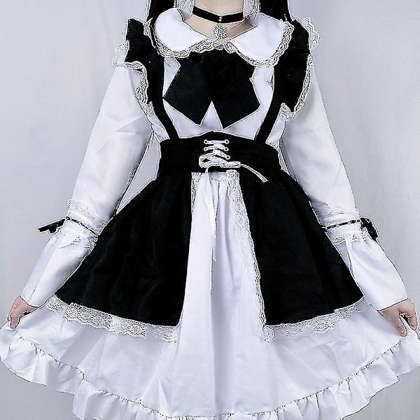 Cafe Maid Cosplay Kostume til Mænd og Kvinder Male-S