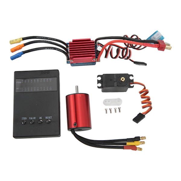 S2838 3200KV børsteløs motor S35A børsteløs ESC 2,2 kg servoprogrammeringskort kombosæt til 1/14 1/16 RC-bil