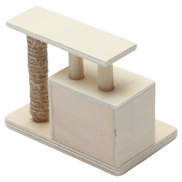 Kattram 1:12 Dockhus Mini Katt Hus Katt Stativ Leksak Möbler Dekoration Tillbehör