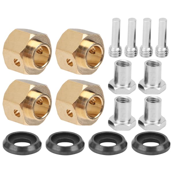 4 stk. Messing Kombinationshjul Nav Hex Adapter Passer til TRX4 TRX6 1/10 RC Bil Model 10mm
