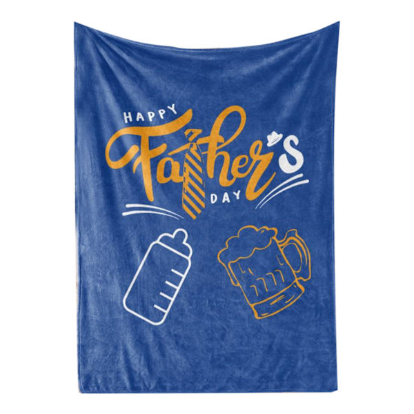 Tæppe Gennemsigtigt Åndbart Polyester Tryk Lyse Farver Maskinvaskbar Fars Dag Gave BL331‑2 120x150cm