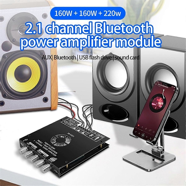 -AS21 2.1 Kanal Bluetooth Digital Effektforstærker Board Modul