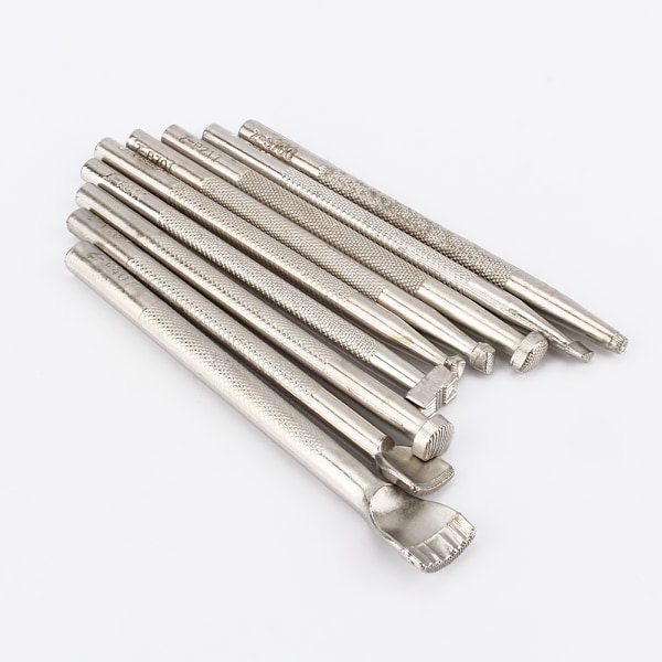 9 kpl Nahkatyösatulan valmistustyökalut Craftool Carving Set