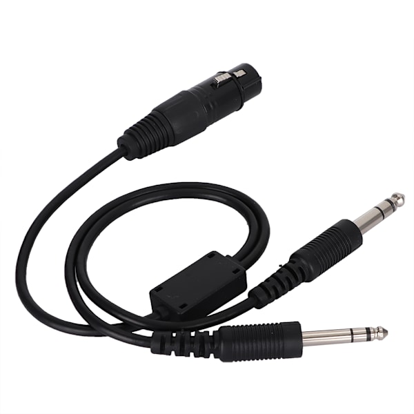 For Airbus XLR til GA dobbel plugg 5-pin headset adapterkabel luftfart hodetelefonkabel
