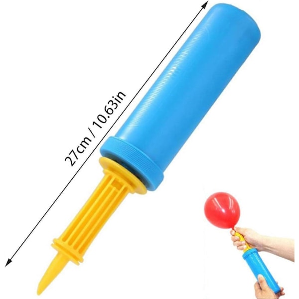 Letvægts Luftpumpe Ballonpumpe Bærbar Luftpumpe til Latex Ballon Bold Fest Fødselsdag Hånd