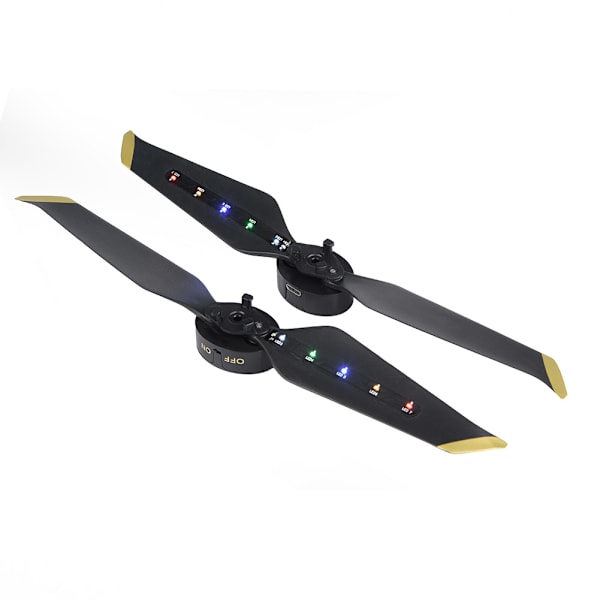8743 Genopladelige LED-blinklys med lav støj til natflyvning til DJI Mavic 2 PRO/ZOOM (1 par)