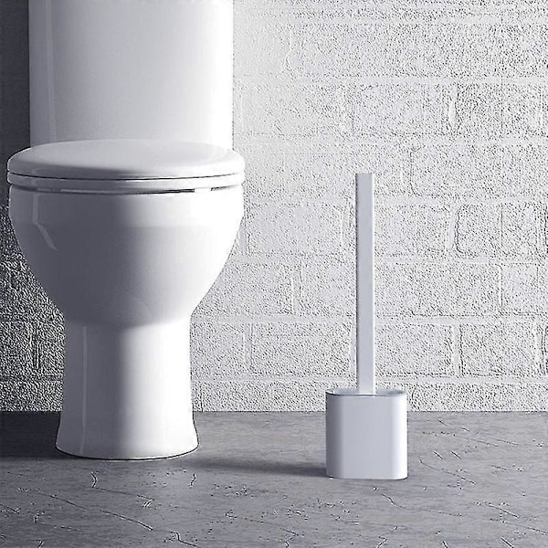 WC-harjasetti Silikoninen WC-harja Seinälle Asennettava Pinkki