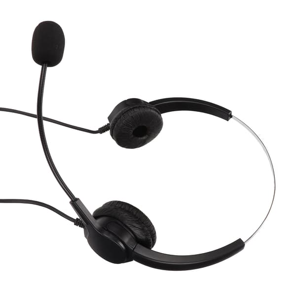 Call Center Headset Dobbelt 3,5 mm stik Hørebeskyttelse Støjreducerende mikrofon Computer Headset