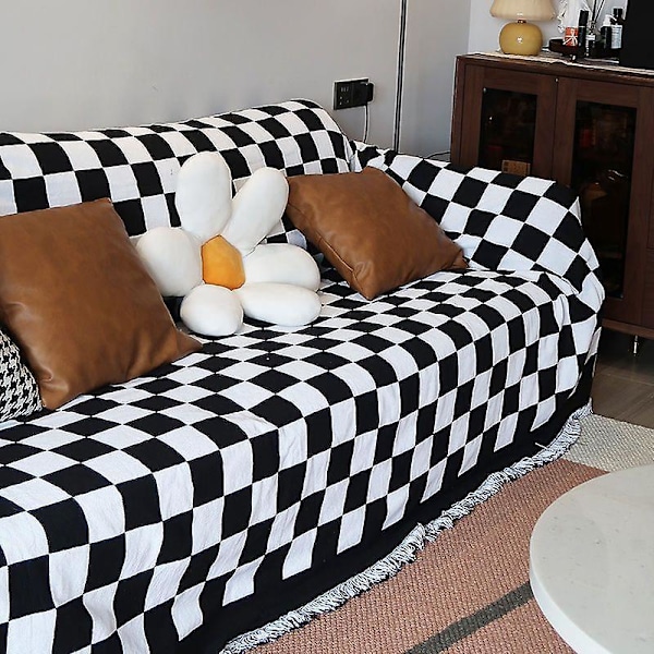 Jacquard Stretch Sofföverdrag med Armstöd Sofföverdrag 180*130cm