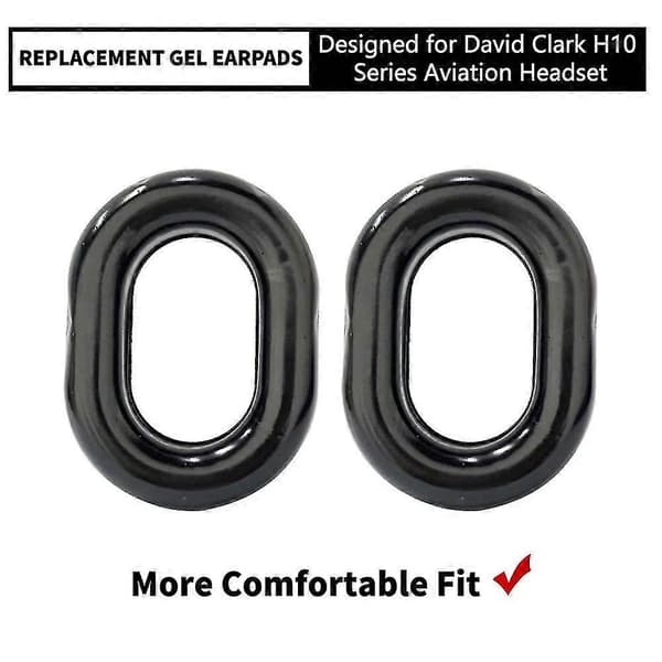 Gelørepuder til David Clark H10-76 H10-30 H10-13S flyheadset, erstatning