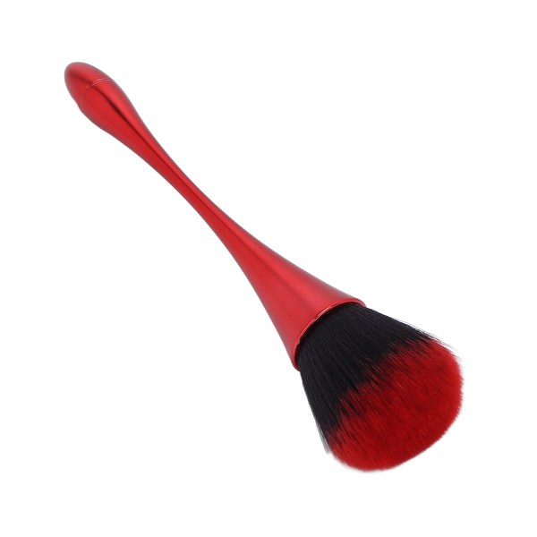 Løs Power Brush Blødt hår Bærbar hjemmeblush makeup børste Nail Art Dust Remover Kosmetisk værktøj Rød