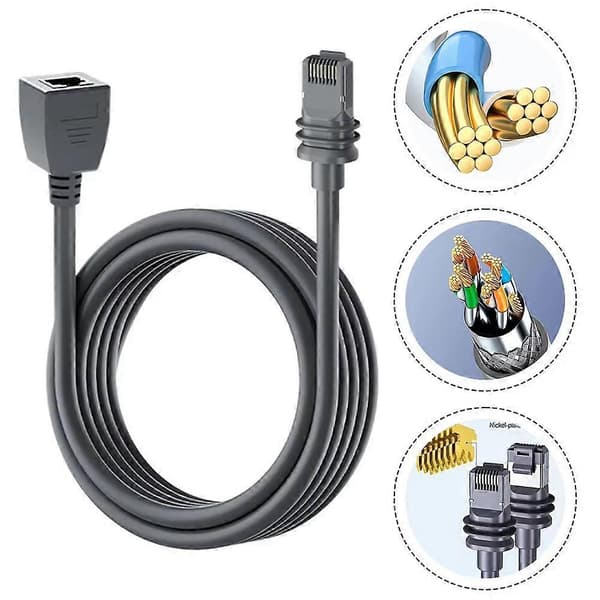 1200 Mbps Ethernet-forlængeradapter til Starlink til Gen 3 til Starlink V3 til RJ45-forbindelseskabel 3 Meters