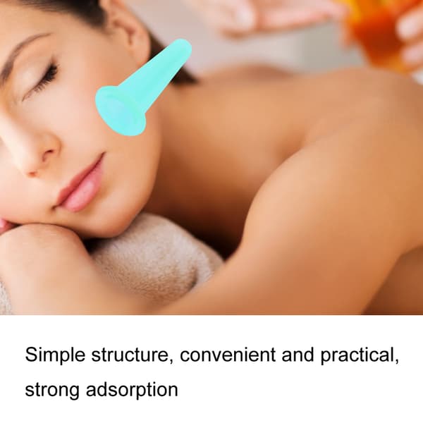 Vakuum Ansigtsmassager Cupping Kop Ansigts- og Kropspleje Terapi Behandling (Grøn)