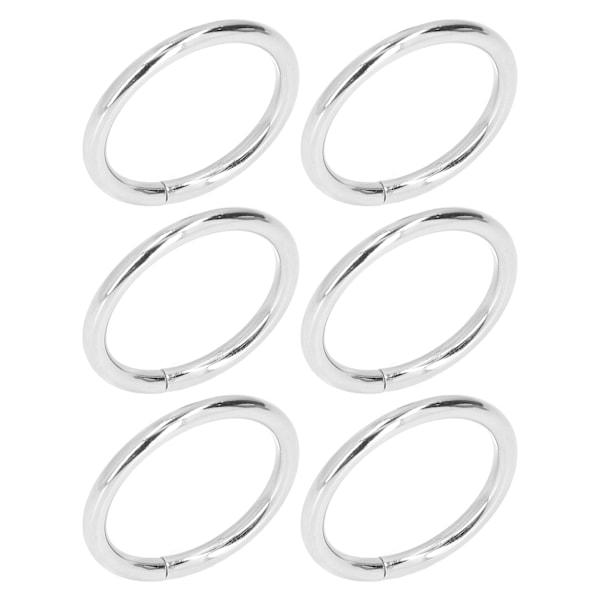 20 st metallringar 4x32mm järn robusta hållbara multifunktionella utsökta metall O-ringar silver