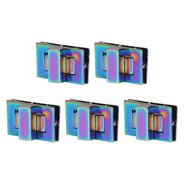 5 Set Twist Locks Färgglada Rektangulära Hållbara Utsökta Väskslutar för DIY Axelväskor Handväskor