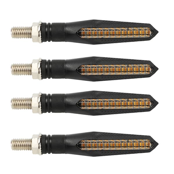 4st LED Flytande Vatten Blinkers Indikator Blinker för Motorcykel
