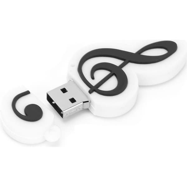 16 GB USB-flashdrev formet som en musiknode, sødt design til studentergave, hurtig lagring