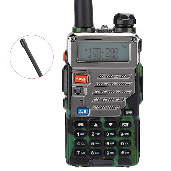 UV-5RE Camouflage Car Walkie Talkie Professional Dual Band Two-Way Radio (100-240V)US