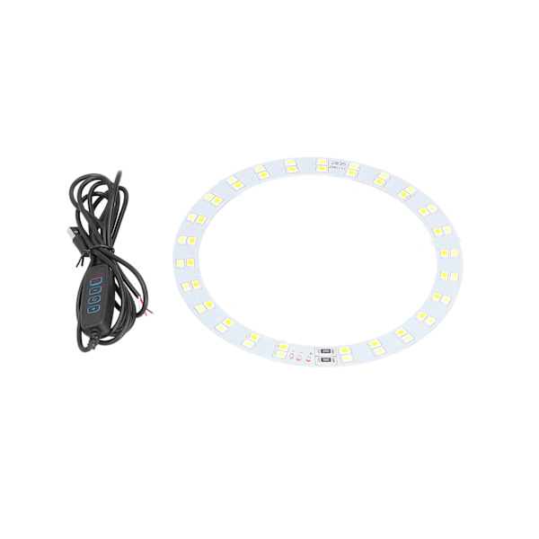 3V-5V ringlysplate 10W LED-ringlysplate med kald og varm 2-fargebelysning USB-drevet for daglig belysning