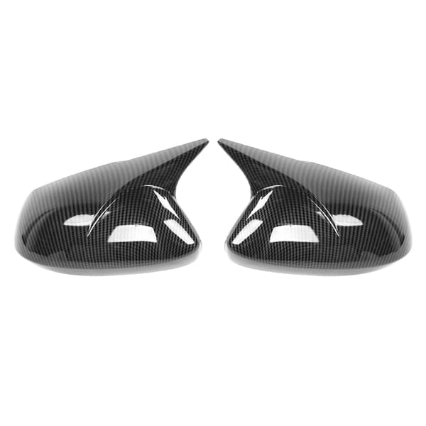 Par sidospegelkåpa Horn Style Protector Housing Passar för Corolla Sedan/Hatchback Kolfiberstil