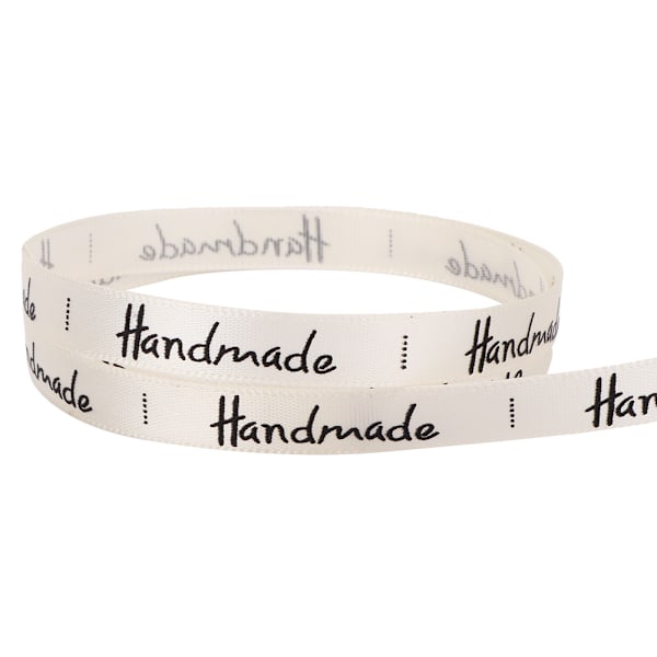 Handgjorda bandinpackning Satinband Presentförpackning för hem/bröllopsdekoration (beige)