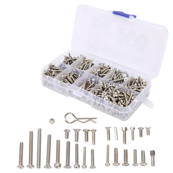 Rustfrit stål skrue fittings sæt reparations tilbehør til Axial SCX10 III 1/10 RC bil