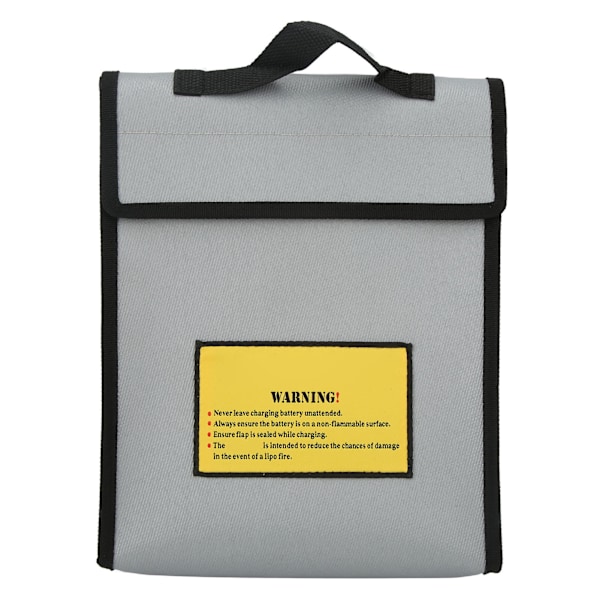 Gray Lipo Battery Safe Bag Lightweight Great Protection Fireproof Explosionproof Bag for Garage Factory