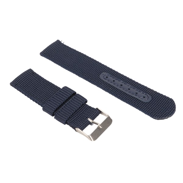 Blå Quick Release watch Mjuk nylon canvas watch för män kvinnor 22mm