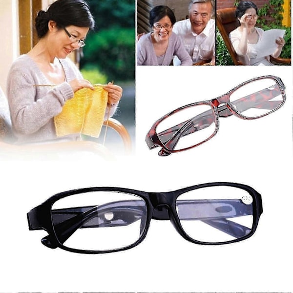 Læsebriller +4.5 til +6.0 Dioptrier - High-Definition Optisk Linse til Voksne (Unisex) Sort5