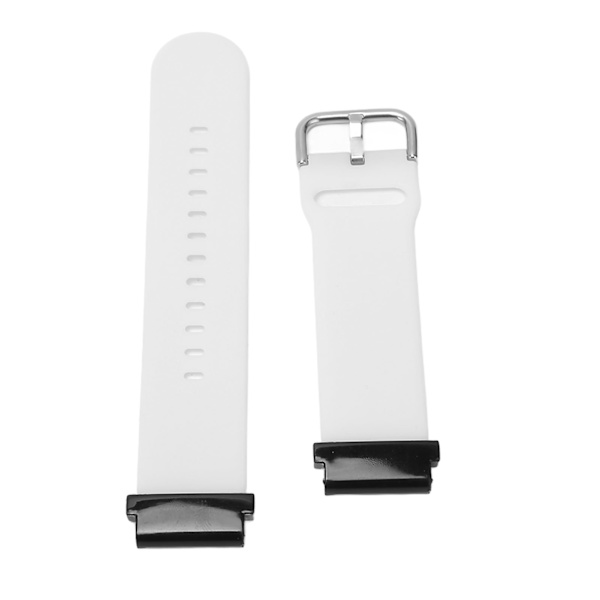 Udskiftningsarmbånd 20 mm vandtæt blødt silikoneurrem med hurtig frigørelse til Garmin Fenix ​​7S White