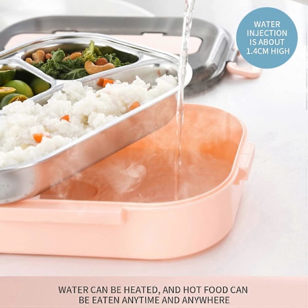 Bento-rasiat lapsille ja opiskelijoille, lämpöeristetty bento-rasia aikuisille, korkealaatuinen ruostumattomasta teräksestä valmistettu sisäosa, lounasrasiat lapsille