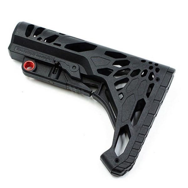 Utomhuskit med fast lager Pythoner Grain Hollow Nylon Lättvikt Red Dot Tail Bracket Utomhussport Modifiering Tillbehör