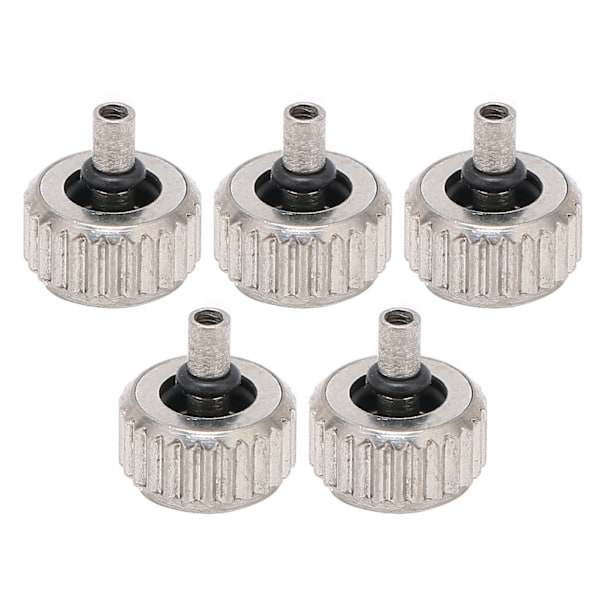 5 st klockkronor Hållbar Robust Lätt Bekväm Silver Armbandsur Reparationsverktygssats för Urmakare 5,5 mm/0,22