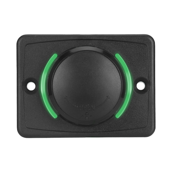 3.1A DC12V/24V Sort Bil Dobbelt USB Port Strømstikkontakt med LED (Grøn)