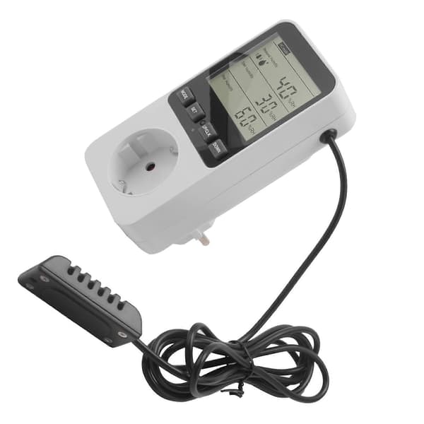 Humidity Controller, Temperature Controller Socket 230 V, Temperature Switch, Socket Thermostat Switch EU Plug
