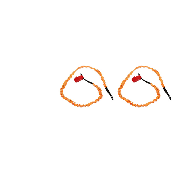 2 stk. Kajak Paddel Snor Nylon Gummi Korrosionsbestandig Strækbar Anti-tab Snor Kajak Stang Snor Orange