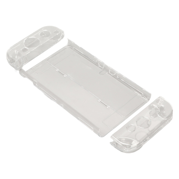 Klar Spelkonsolfodral Delbart Dockningsbart Stötsäkert Gamepad Skyddsskal för Switch OLED 2021 för Joy Con