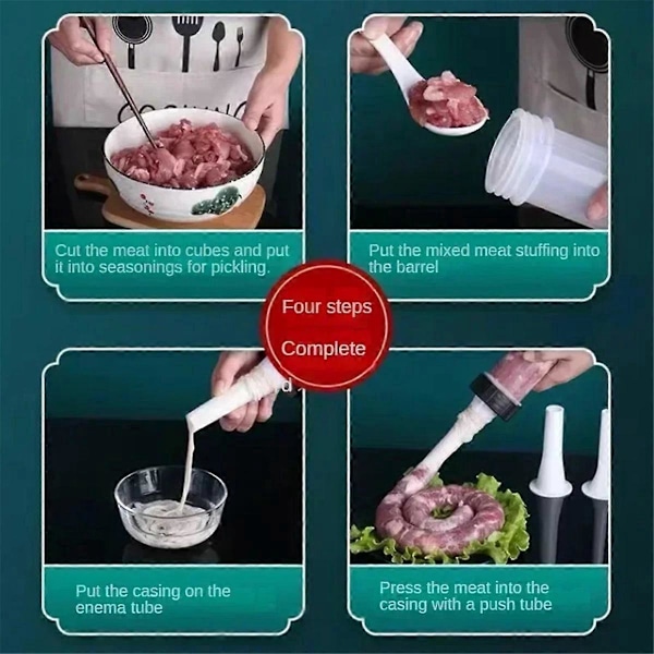 Liten hushållskorvstoppare för köket