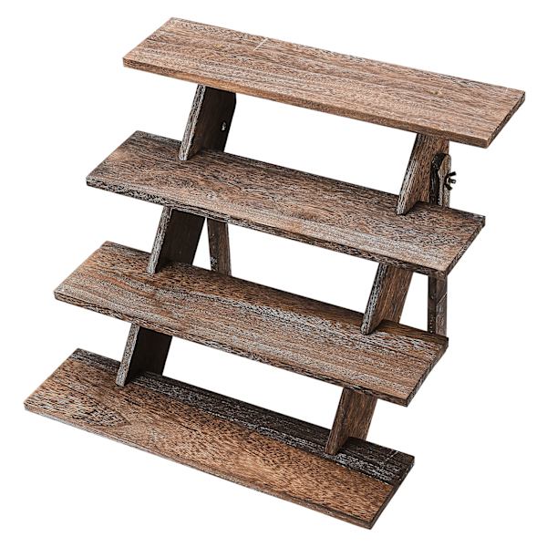 Træ Cupcake Stand Display Riser Rustikke Træ Risers til Samleobjekter Dekorativ
