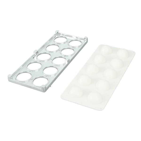 Ravioli Maker Press 10 hål Järn ABS Hållbar Fyrkantig Ravioli Maker för Hem Dumpling Making Silver
