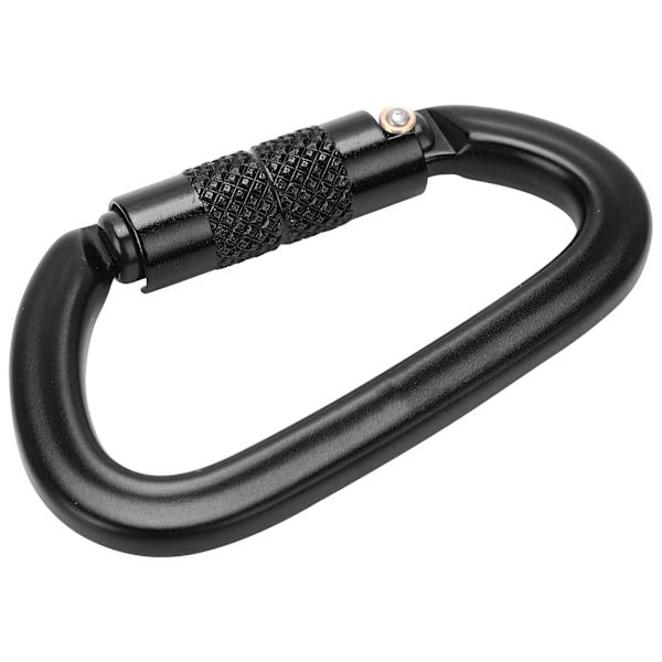 Aluminium Auto Locking Klättring Karabiner Clips Twist Lock DRing Clip Hook för Vandring (Svart Nr 8 Auto Locking Karabiner)
