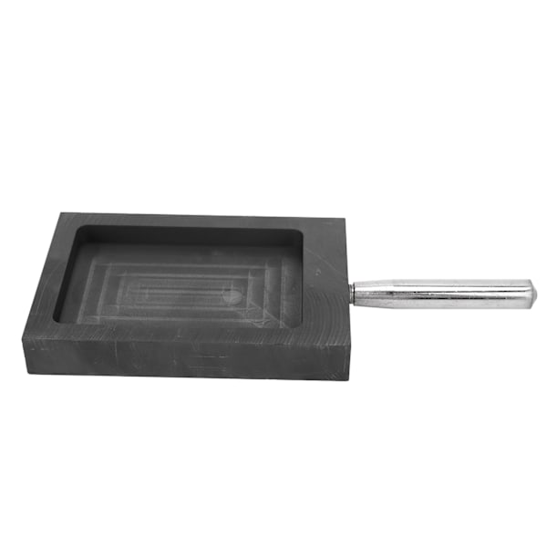 Grafittstøpeform Metallstøpeform digel med håndtak for smelting av raffinering Gull Sølv Kobber 4,13 X 2,76 X 0,39 tommer