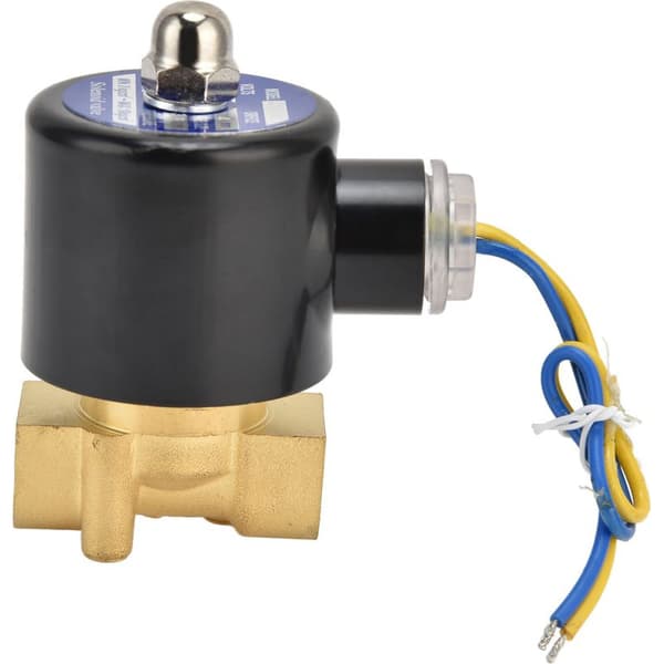 2W-040-10 G3/8 Messing Membran Magnetventil, Normalt Lukket, til Vand, Luft og Olie, 12V DC